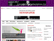 Tablet Screenshot of churchnewspaper.com